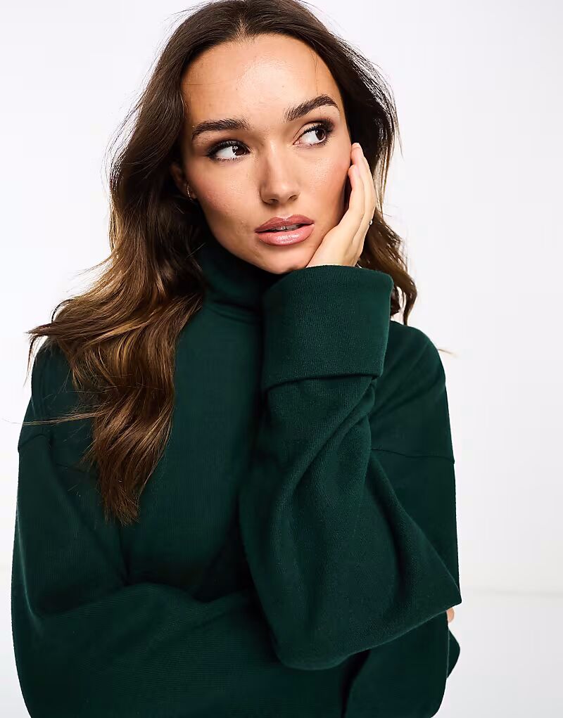 Водолазка с манжетами в цвете «сосновая зеленая» Asos Design
Водолазка с манжетами в цвете «сосновая зеленая» Asos Design