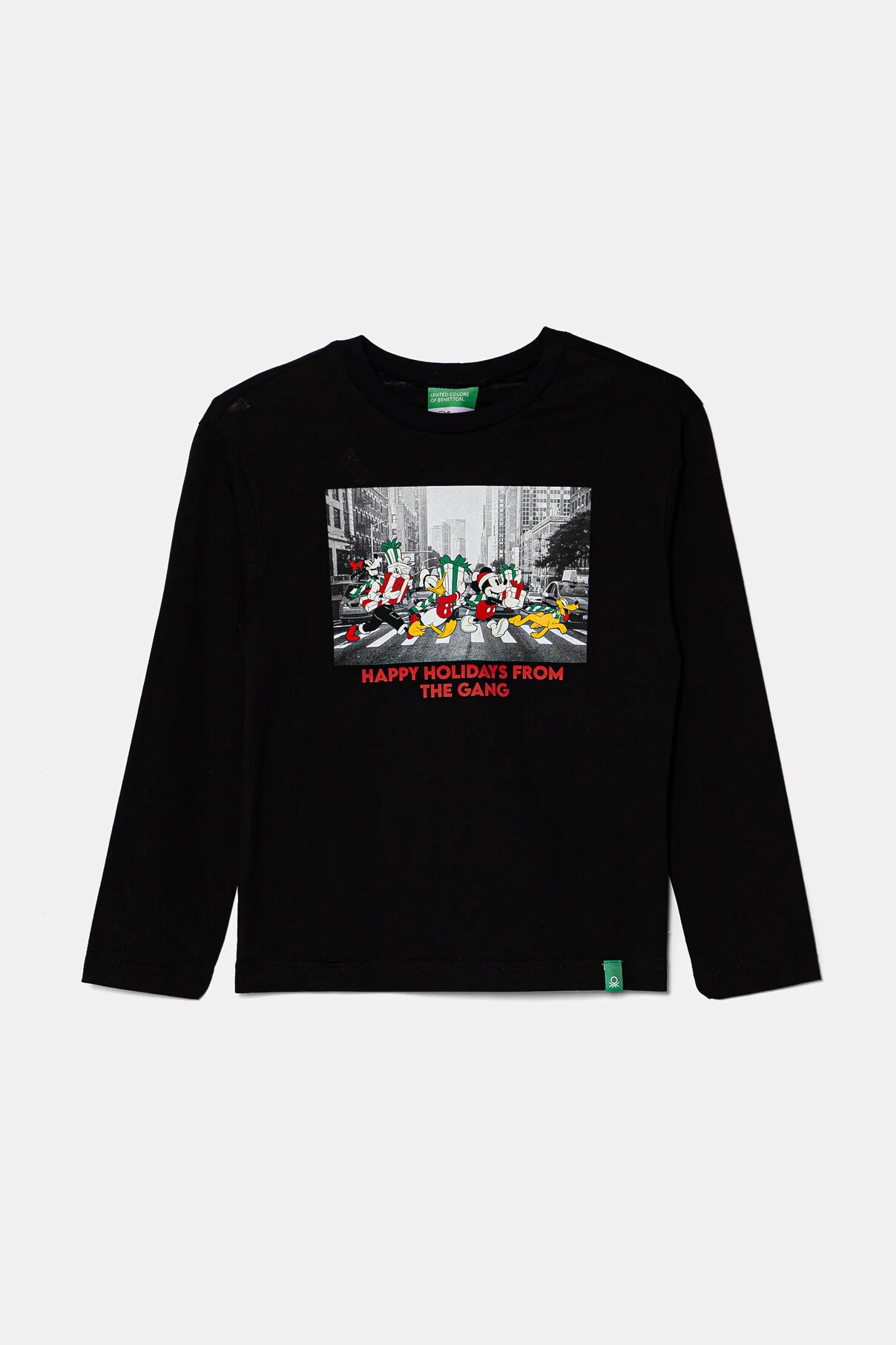 Футболка с длинным рукавом United Colors Of Benetton, черный 
Футболка с длинным рукавом United Colors Of Benetton, черный