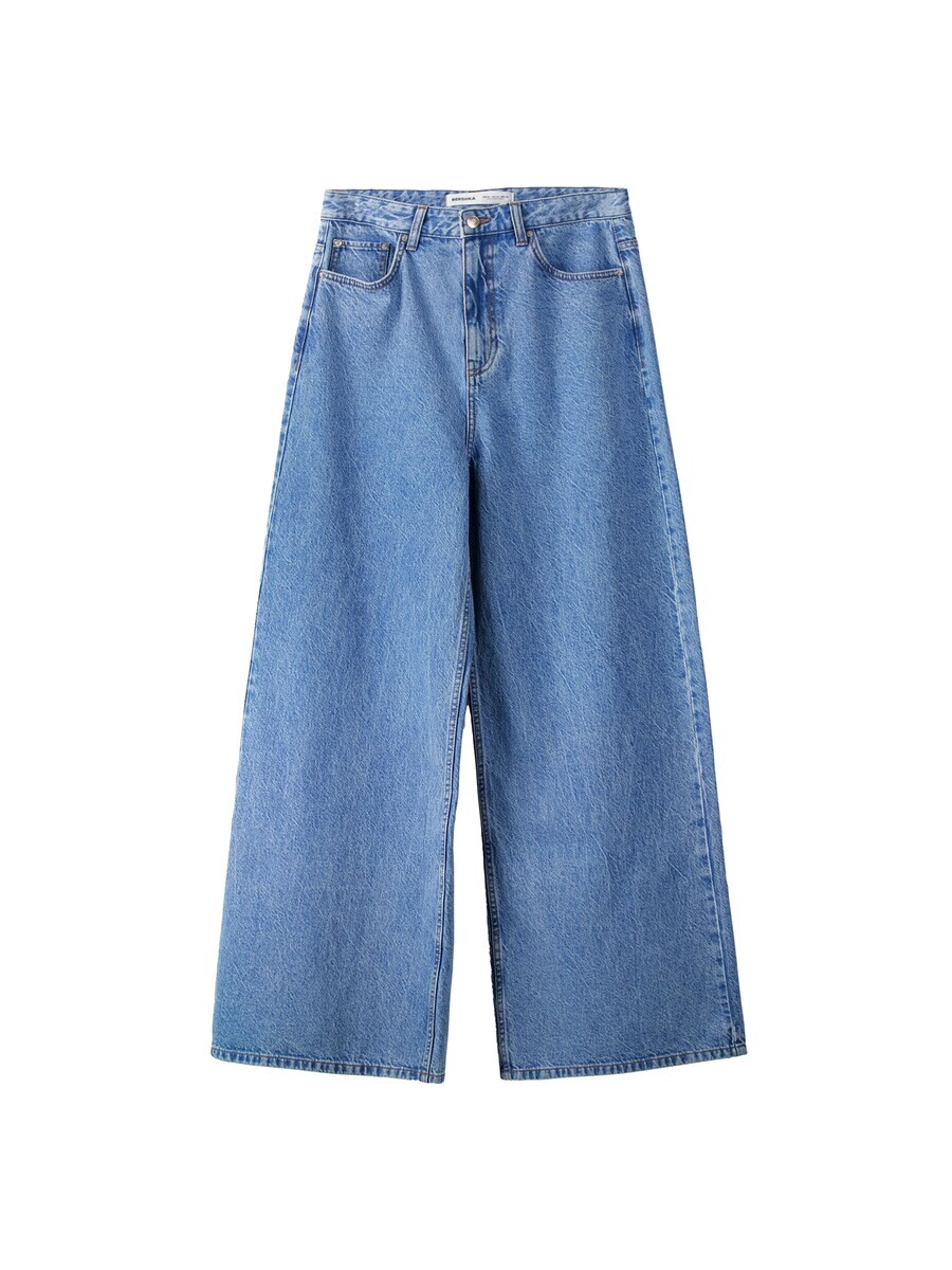 Широкие джинсы Bershka, синий джинсовый
Широкие джинсы Bershka, синий джинсовый