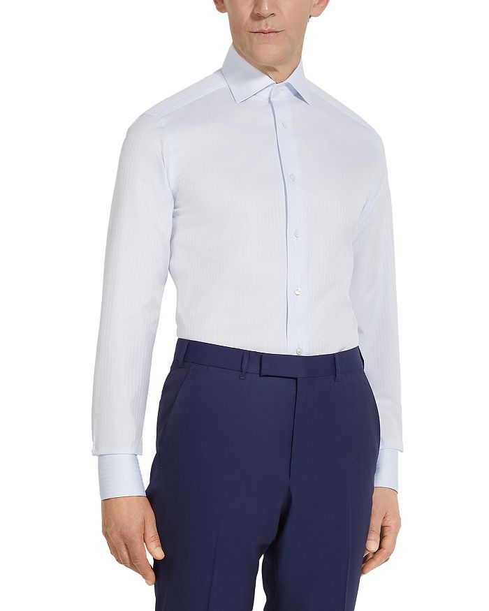 Сорочка Centoventimila с рельефной планкой на пуговицах ZEGNA, синий
Сорочка Centoventimila с рельефной планкой на пуговицах ZEGNA, синий