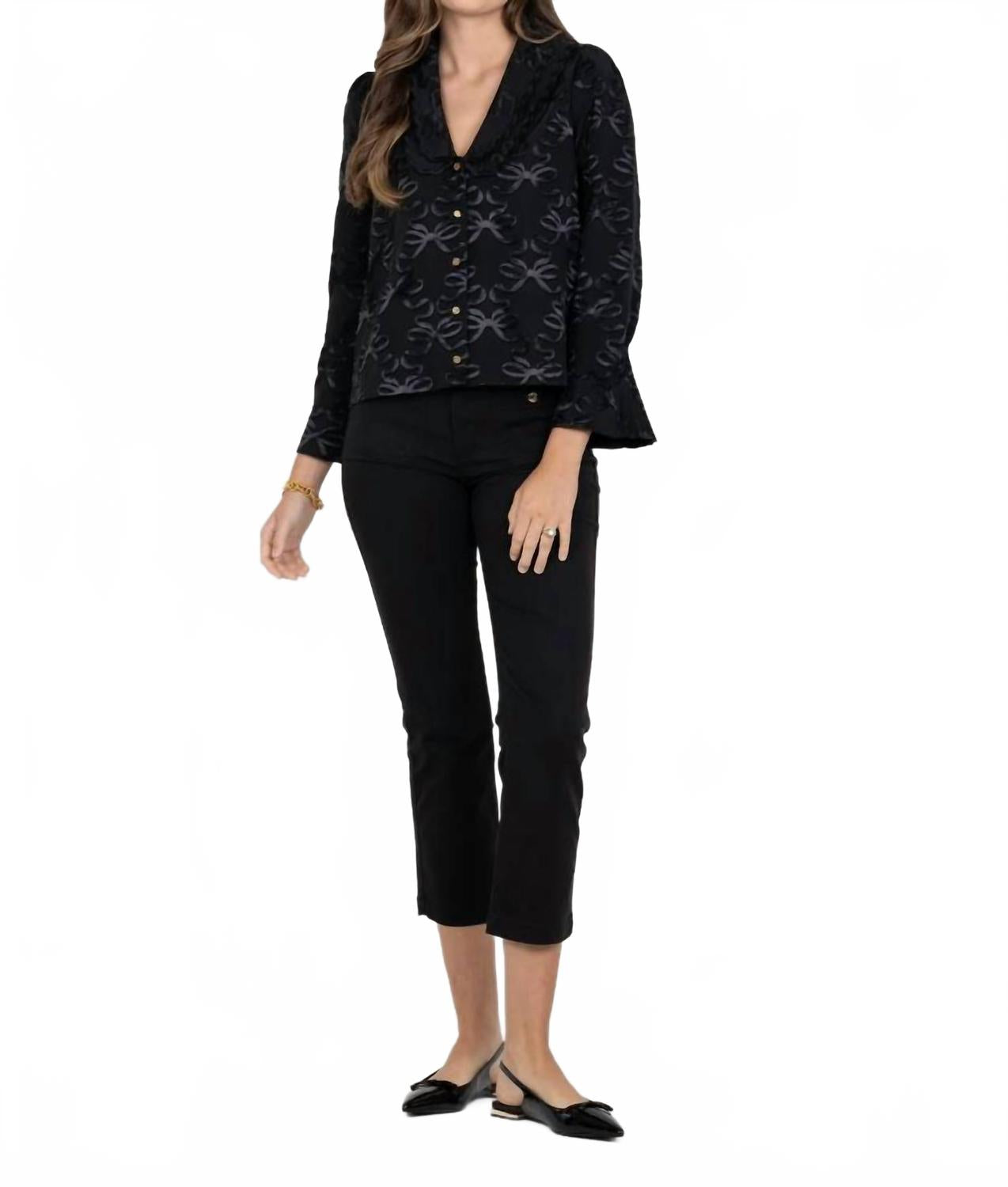 Женский топ Cameron с бантом и решеткой Emily McCarthy, bow lattice
Женский топ Cameron с бантом и решеткой Emily McCarthy, bow lattice