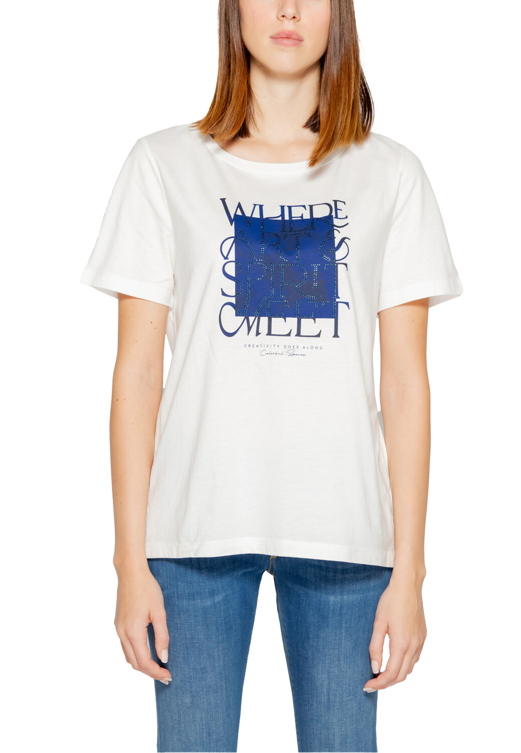 Футболка женская Street One из хлопка и модала с принтом, белый
Футболка женская Street One из хлопка и модала с принтом, белый