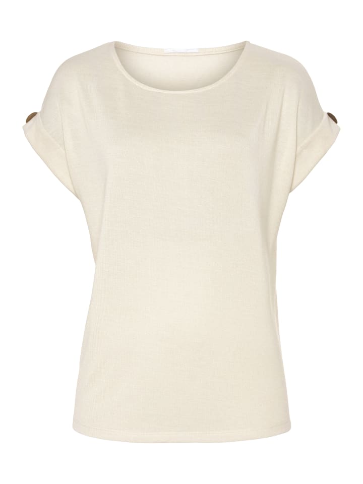 Рубашка с короткими рукавами кремового цвета LASCANA
Рубашка с короткими рукавами кремового цвета LASCANA