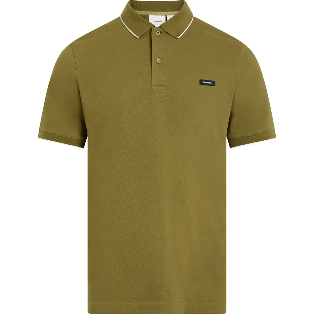 Поло с коротким рукавом Calvin Klein Stretch Pique Tipping, зеленый
Поло с коротким рукавом Calvin Klein Stretch Pique Tipping, зеленый