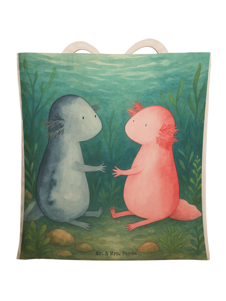 Mr. & Mrs. Panda Тканевая сумка с изображением аксолотля, дизайн без слогана, белого цвета
Mr. & Mrs. Panda Тканевая сумка с изображением аксолотля, дизайн без слогана, белого цвета