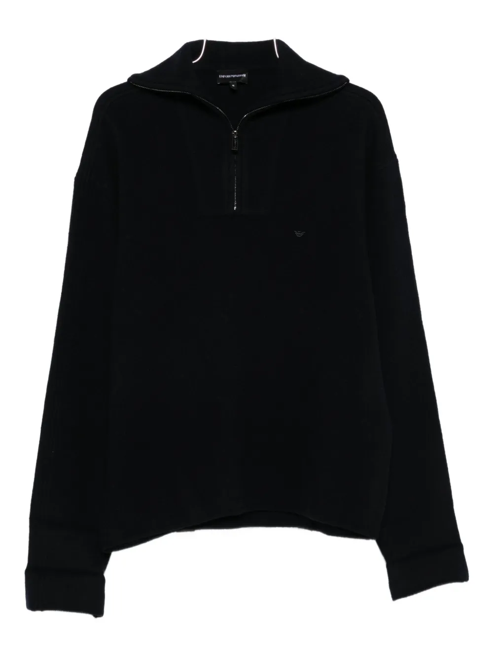 Шерстяной свитер с полумолнией EMPORIO ARMANI, синий
Шерстяной свитер с полумолнией EMPORIO ARMANI, синий