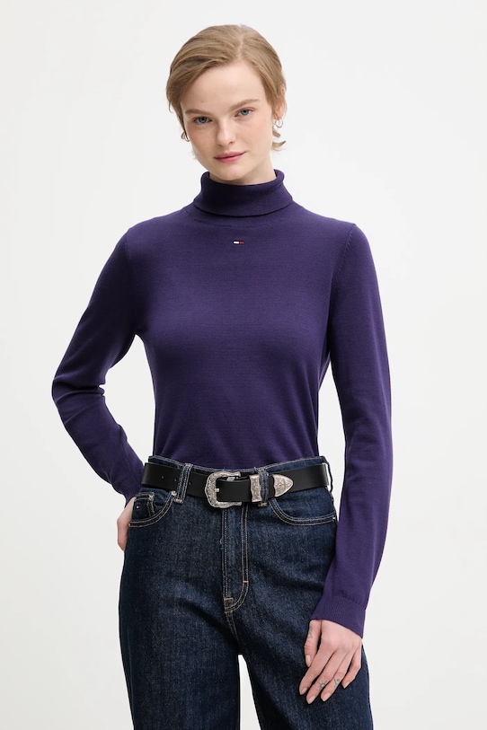 Хлопковый свитер Tommy Jeans, фиолетовый
Хлопковый свитер Tommy Jeans, фиолетовый