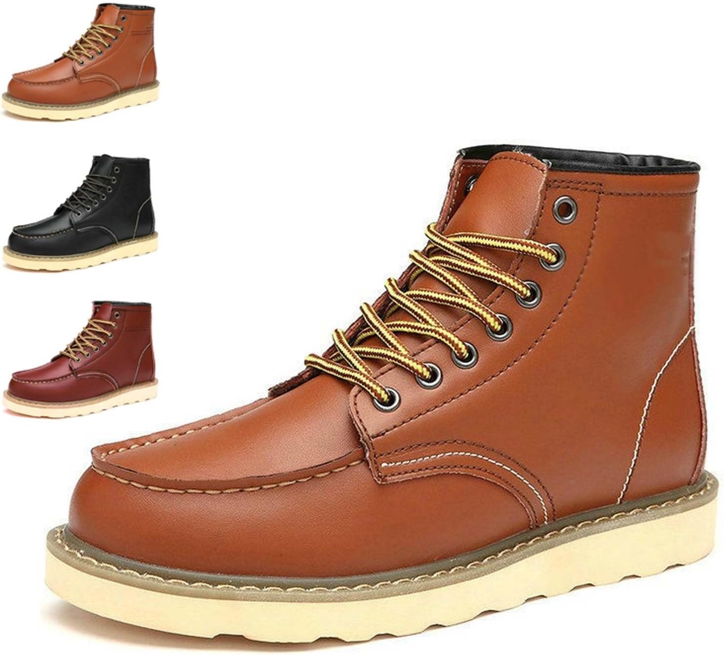 Мужские ботинки до щиколотки для улицы, легкие, с шнуровкой, деловой повседневный стиль, осень-зима, ежедневные ботинки, противоскользящие, теплые и уютные Generic, коричневый
Мужские ботинки до щиколотки для улицы, легкие, с шнуровкой, деловой повседневный стиль, осень-зима, ежедневные ботинки, противоскользящие, теплые и уютные Generic, коричневый