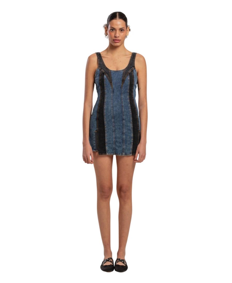 Женское двухцветное джинсовое платье PCFG, Light blue/dark blue
Женское двухцветное джинсовое платье PCFG, Light blue/dark blue