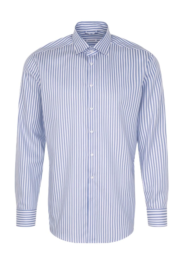 Рубашка делового покроя с длинными рукавами и воротником-стойкой Seidensticker, синий
Рубашка делового покроя с длинными рукавами и воротником-стойкой Seidensticker, синий