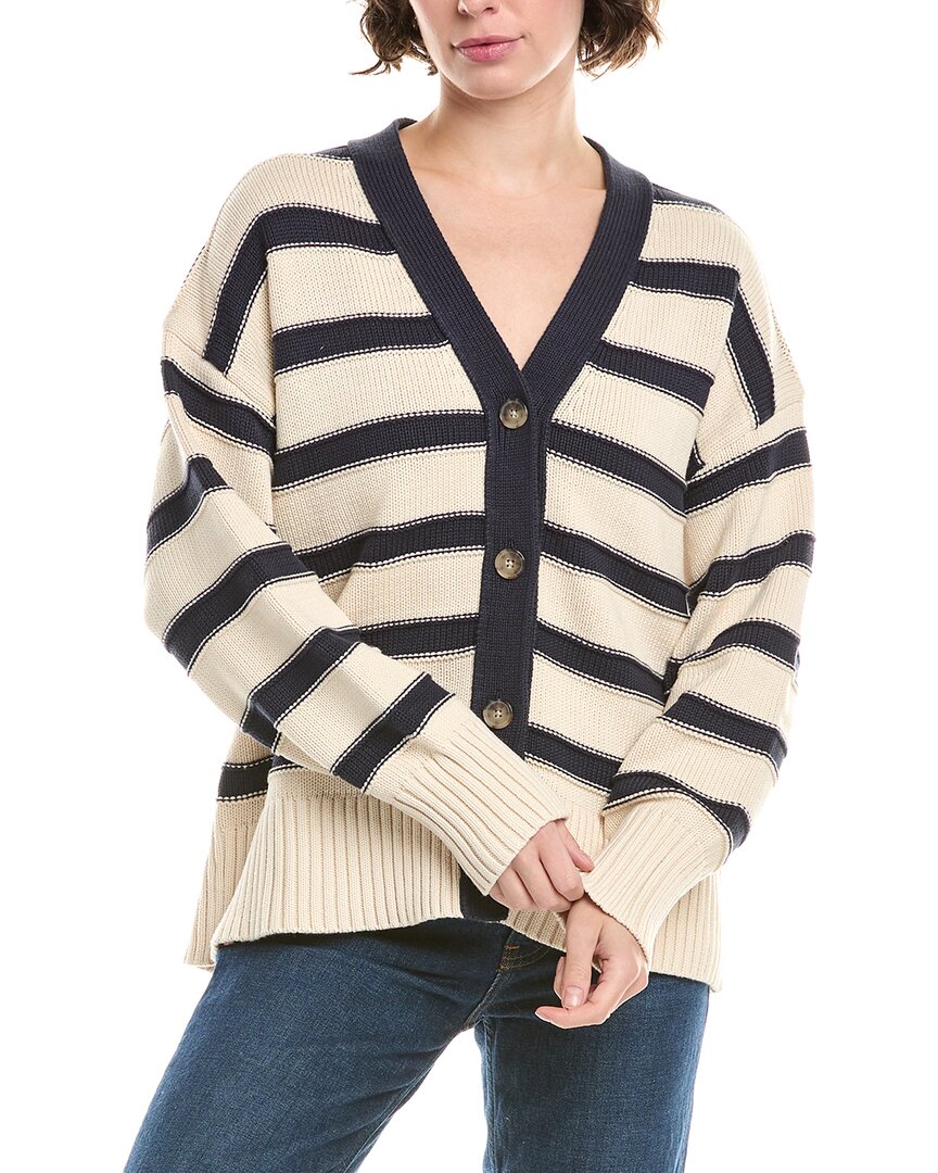 Мадвелл Полосатый кардиган оверсайз из хлопка Madewell, белый
Мадвелл Полосатый кардиган оверсайз из хлопка Madewell, белый