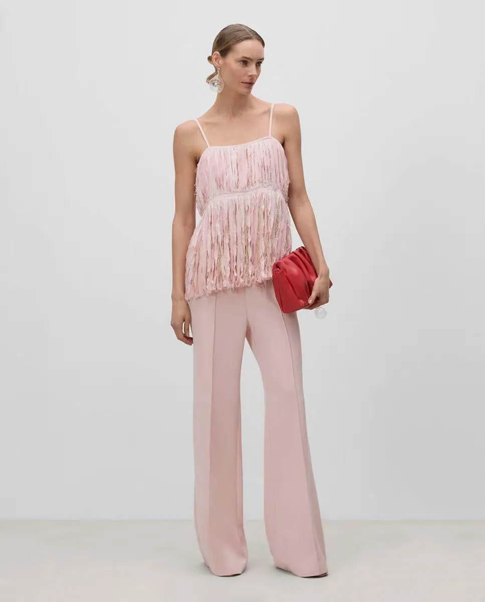 Расклешенные брюки женские Simorra, розовый
Расклешенные брюки женские Simorra, розовый