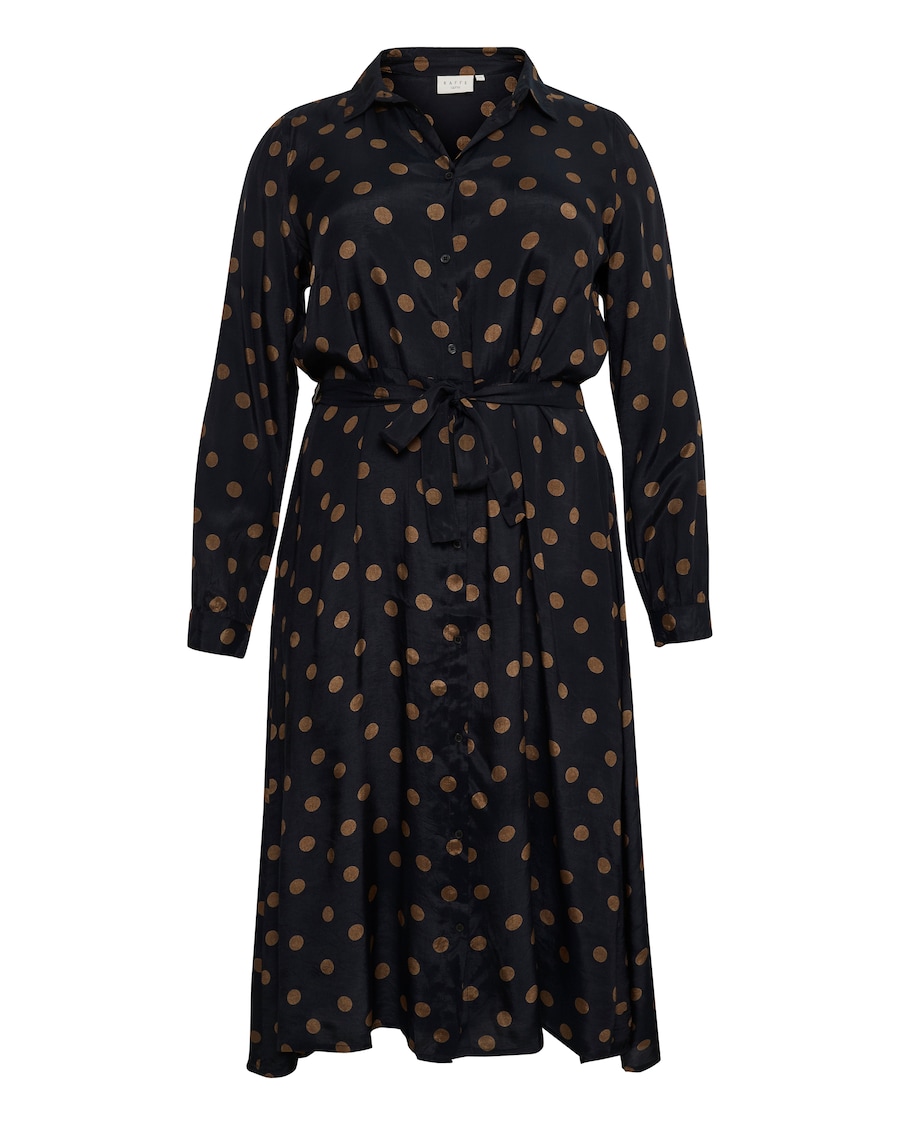 Платье-рубашка KAFFE CURVE Olvia, черный
Платье-рубашка KAFFE CURVE Olvia, черный