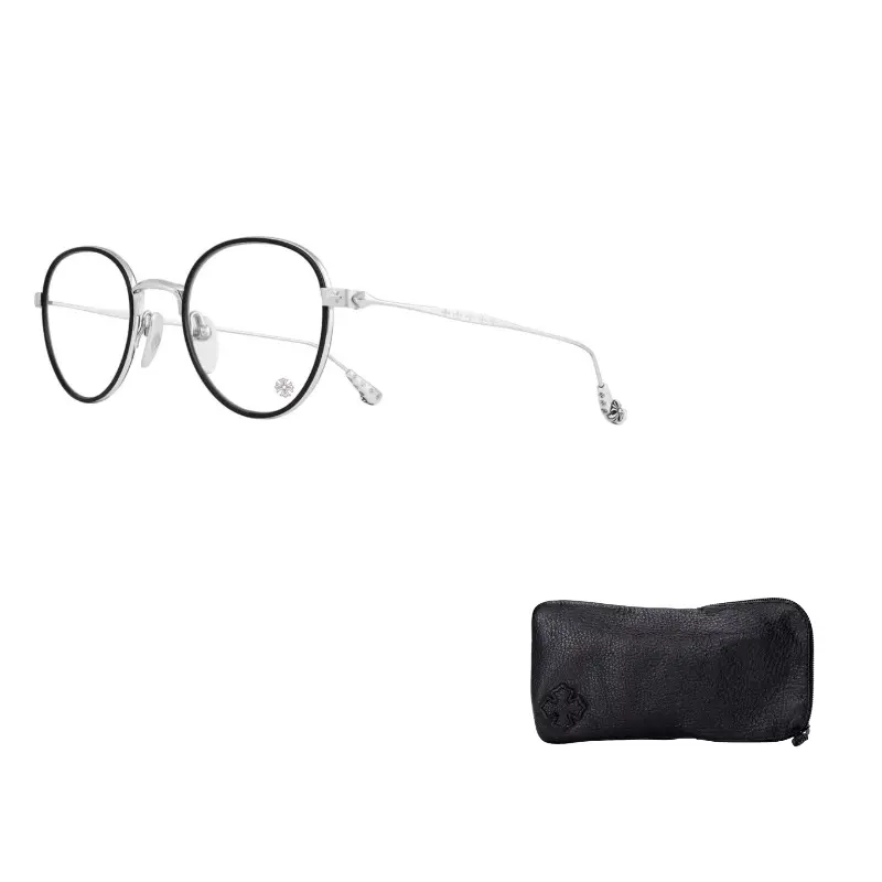 Chrome Hearts Унисекс очковая оправа из сплава Round, Black / Shiny Silver
Chrome Hearts Унисекс очковая оправа из сплава Round, Black / Shiny Silver