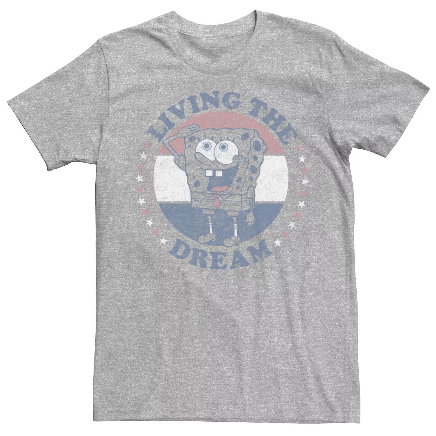 Мужская футболка с портретом Губка Боб Living The Dream Americana Licensed Character
Мужская футболка с портретом Губка Боб Living The Dream Americana Licensed Character