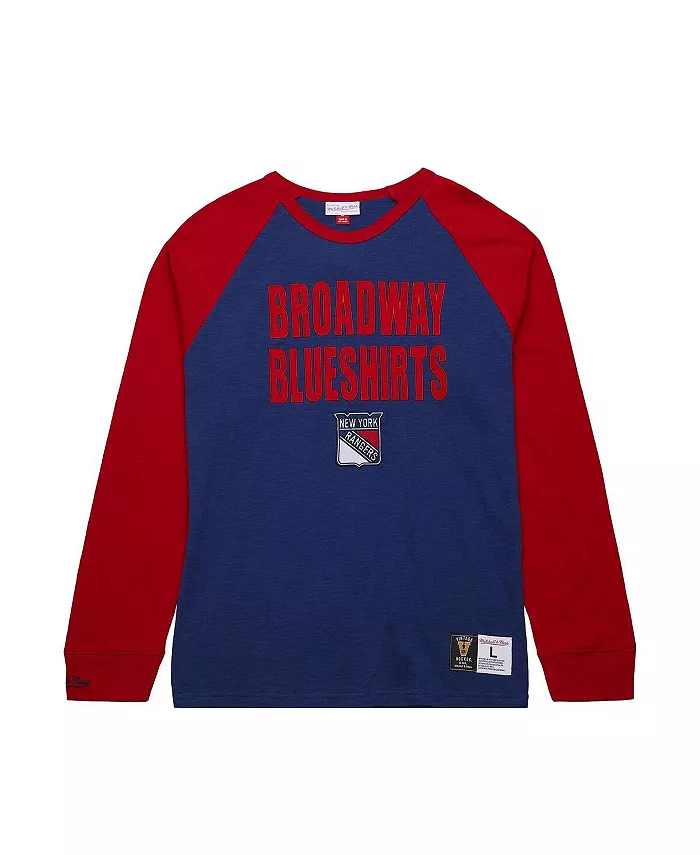 Мужская футболка с длинным рукавом New York Rangers Legendary Slub Raglan, синяя/красная Mitchell & Ness
Мужская футболка с длинным рукавом New York Rangers Legendary Slub Raglan, синяя/красная Mitchell & Ness
