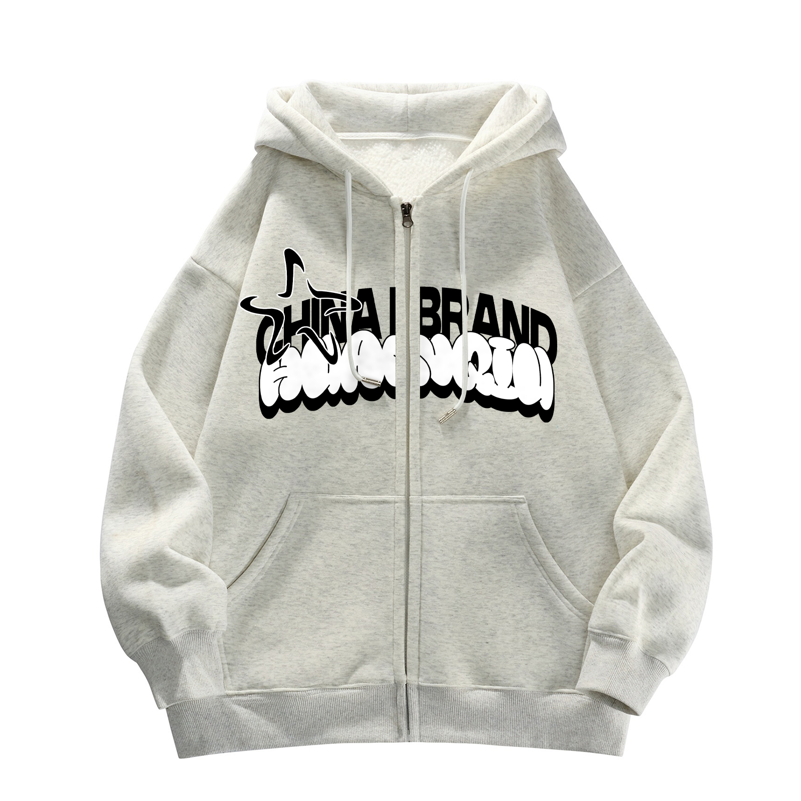 Толстовка Unisex Hooded Moderate Cardigan HUANQIU, белый heather серый (fleece-lined)
Толстовка Unisex Hooded Moderate Cardigan HUANQIU, белый heather серый (fleece-lined)