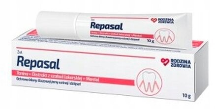 Репасал, гель для чувствительных десен, 10 г, Rodzina Zdrowia
Репасал, гель для чувствительных десен, 10 г, Rodzina Zdrowia