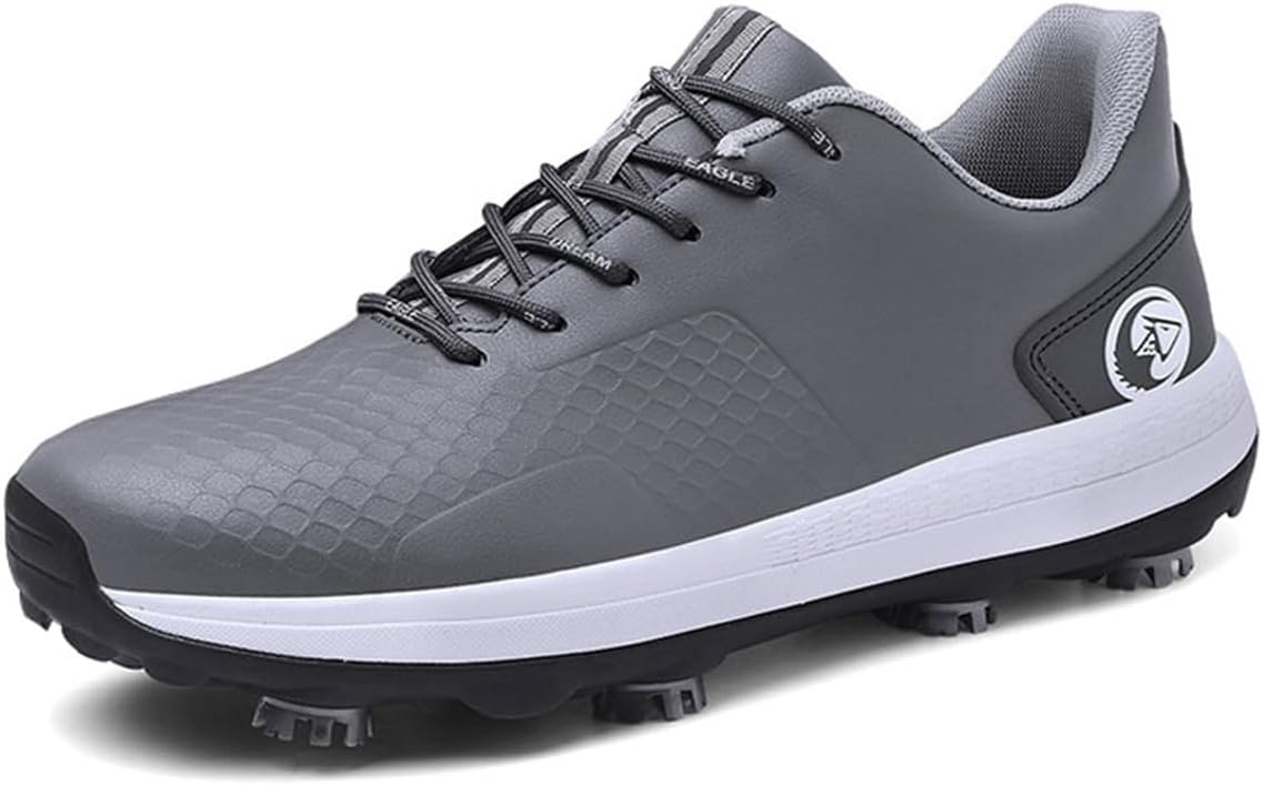 Мужские гольф-кроссовки с шипами, противоскользящие, для ходьбы, дышащие, для тренировок и занятий спортом, кроссовки для гольфа Omcam, серый
Мужские гольф-кроссовки с шипами, противоскользящие, для ходьбы, дышащие, для тренировок и занятий спортом, кроссовки для гольфа Omcam, серый