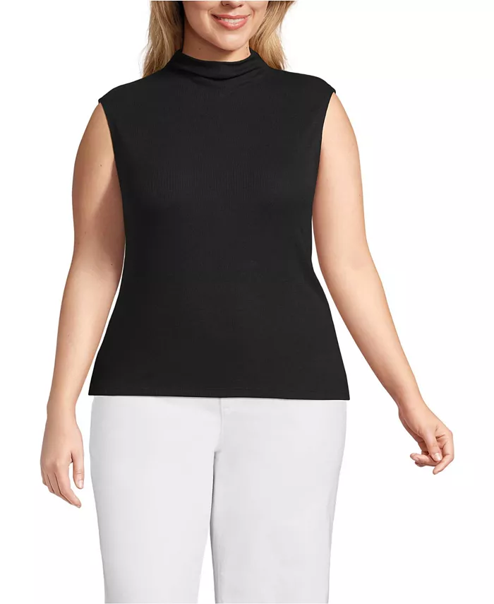 Майка размера плюс с рукавами-крылышками, драпированными, с вырезом-воронкой Lands' End, черный
Майка размера плюс с рукавами-крылышками, драпированными, с вырезом-воронкой Lands' End, черный