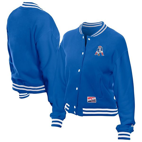 Женская куртка-толстовка с полной застежкой Royal New England Patriots Throwback Fleece New Era
Женская куртка-толстовка с полной застежкой Royal New England Patriots Throwback Fleece New Era
