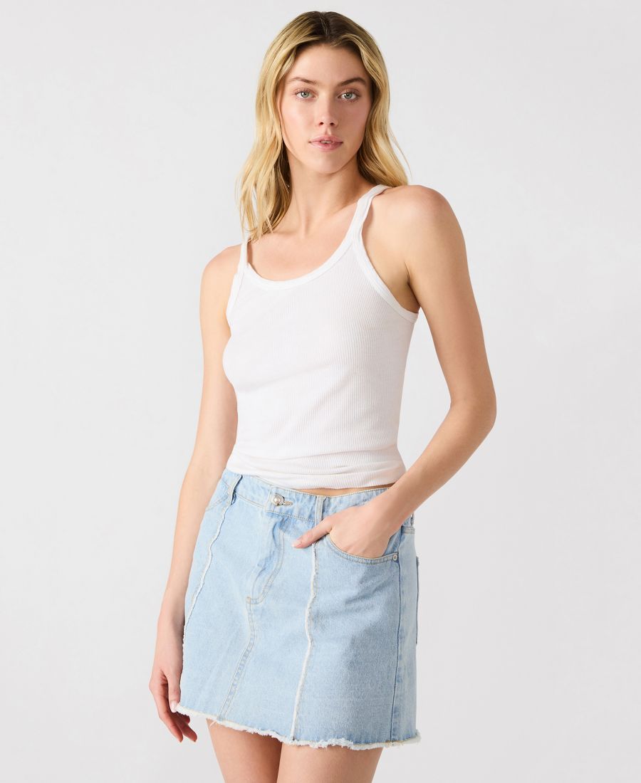 Женская джинсовая юбка Cheri с бахромой Steve Madden, Soft Blue
Женская джинсовая юбка Cheri с бахромой Steve Madden, Soft Blue