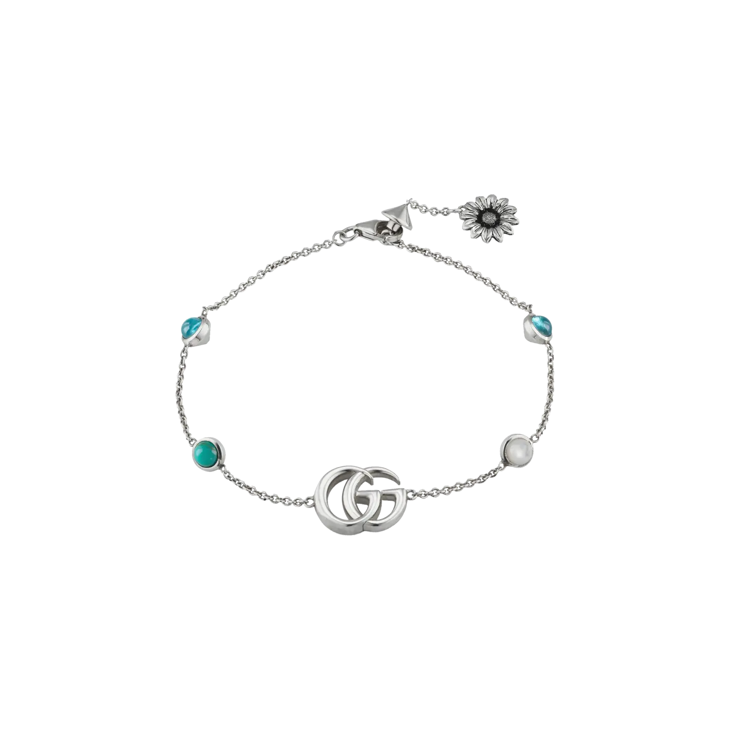 Браслет Gucci GG Marmont с голубым топазом и бирюзой
Браслет Gucci GG Marmont с голубым топазом и бирюзой