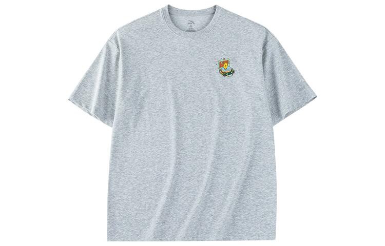 Футболка унисекс серая Anta, серый 
Футболка унисекс серая Anta, серый