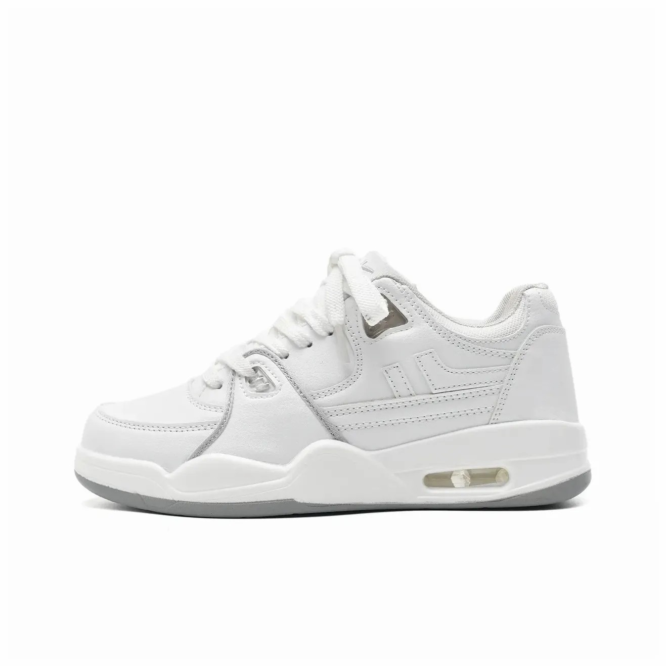 JIAFEIMAOJIAZU Низкие скейтбордские кроссовки унисекс бело-серые, цвет White Gray 
JIAFEIMAOJIAZU Низкие скейтбордские кроссовки унисекс бело-серые, цвет White Gray