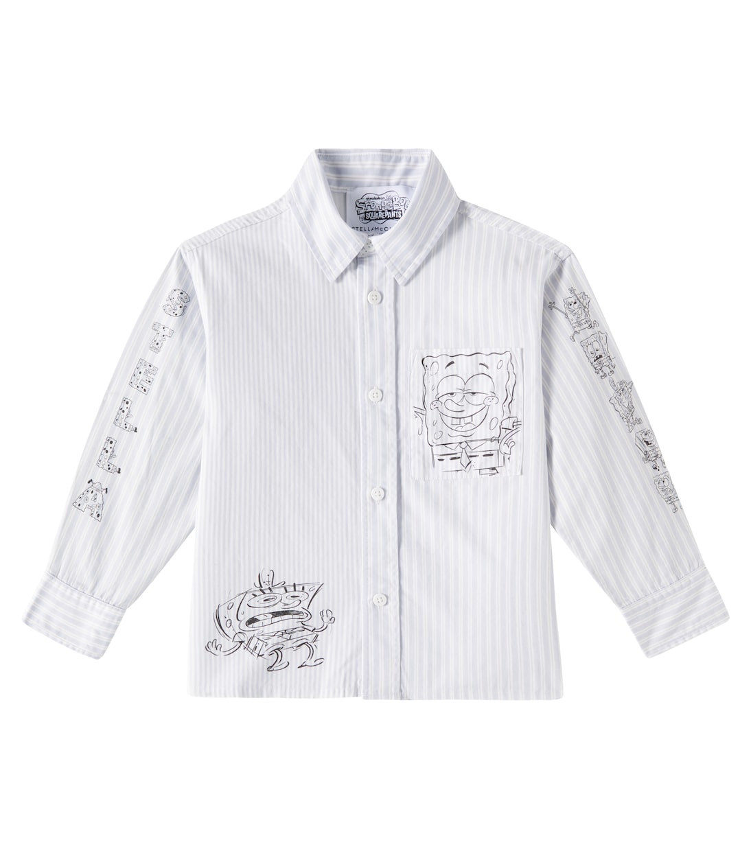 Хлопковая рубашка SpongeBob SquarePants Stella McCartney Kids, слоновая кость
Хлопковая рубашка SpongeBob SquarePants Stella McCartney Kids, слоновая кость