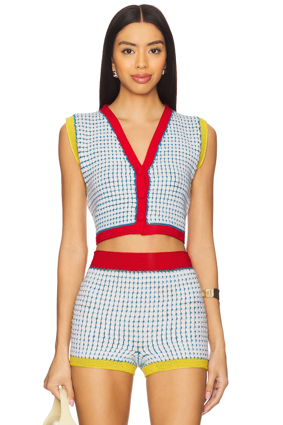 Жилет вручную вязаный крючком Maje My Beachy Side, multi
Жилет вручную вязаный крючком Maje My Beachy Side, multi