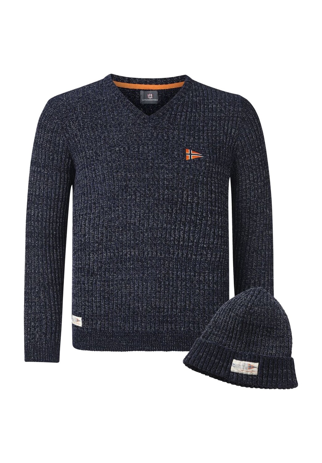 Свитер с шапкой РОНАИ JAN VANDERSTORM, темно-оранжевый 
Свитер с шапкой РОНАИ JAN VANDERSTORM, темно-оранжевый