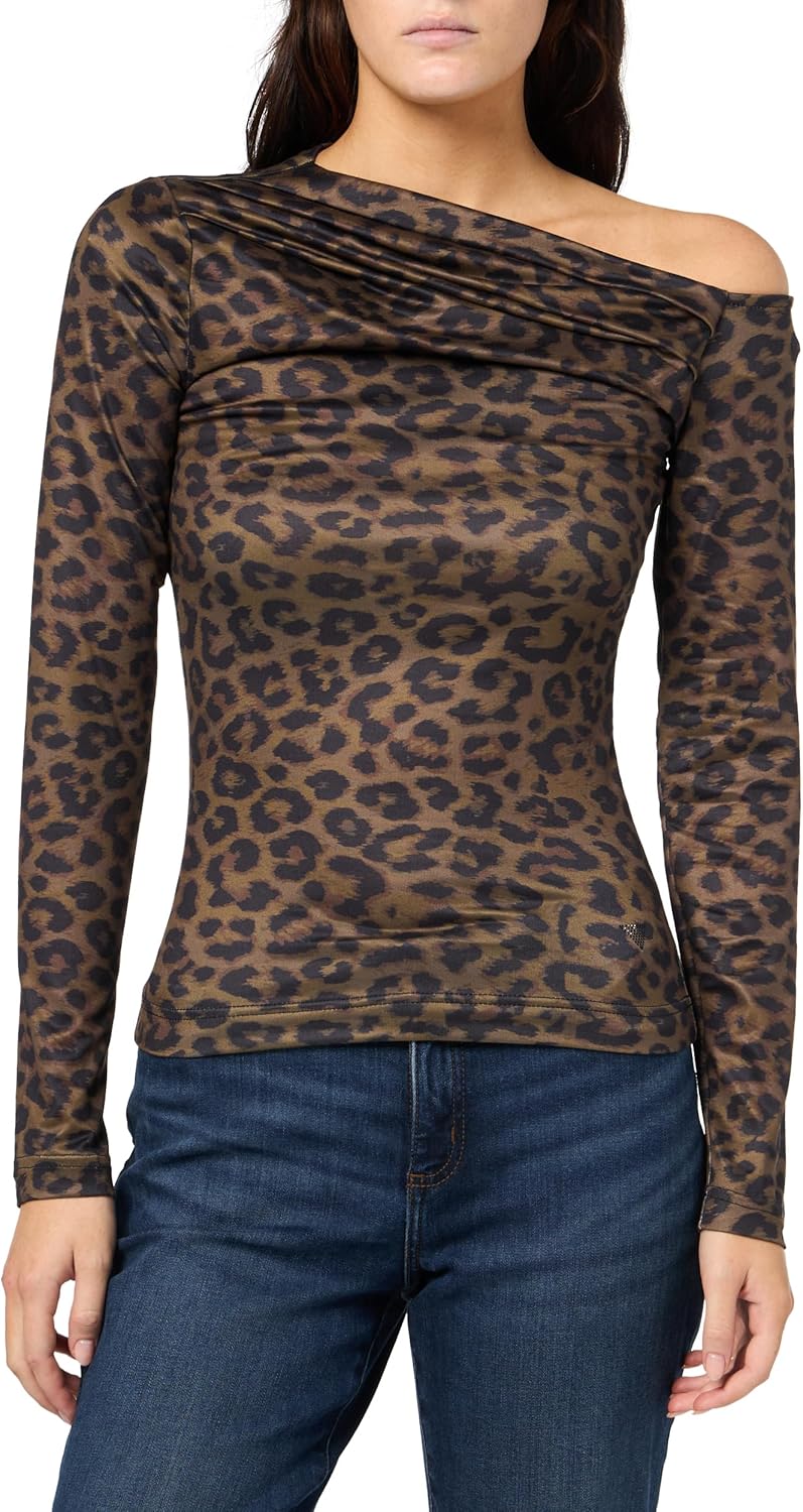 Женский топ Anita с одним плечом Eco GUESS, Savage Night Print
Женский топ Anita с одним плечом Eco GUESS, Savage Night Print