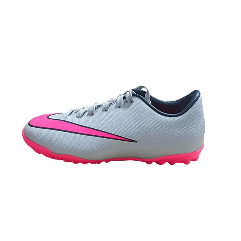 Антискользящие износостойкие низкие детские футбольные бутсы серо-розовые для детей 3-7 лет Nike
Антискользящие износостойкие низкие детские футбольные бутсы серо-розовые для детей 3-7 лет Nike