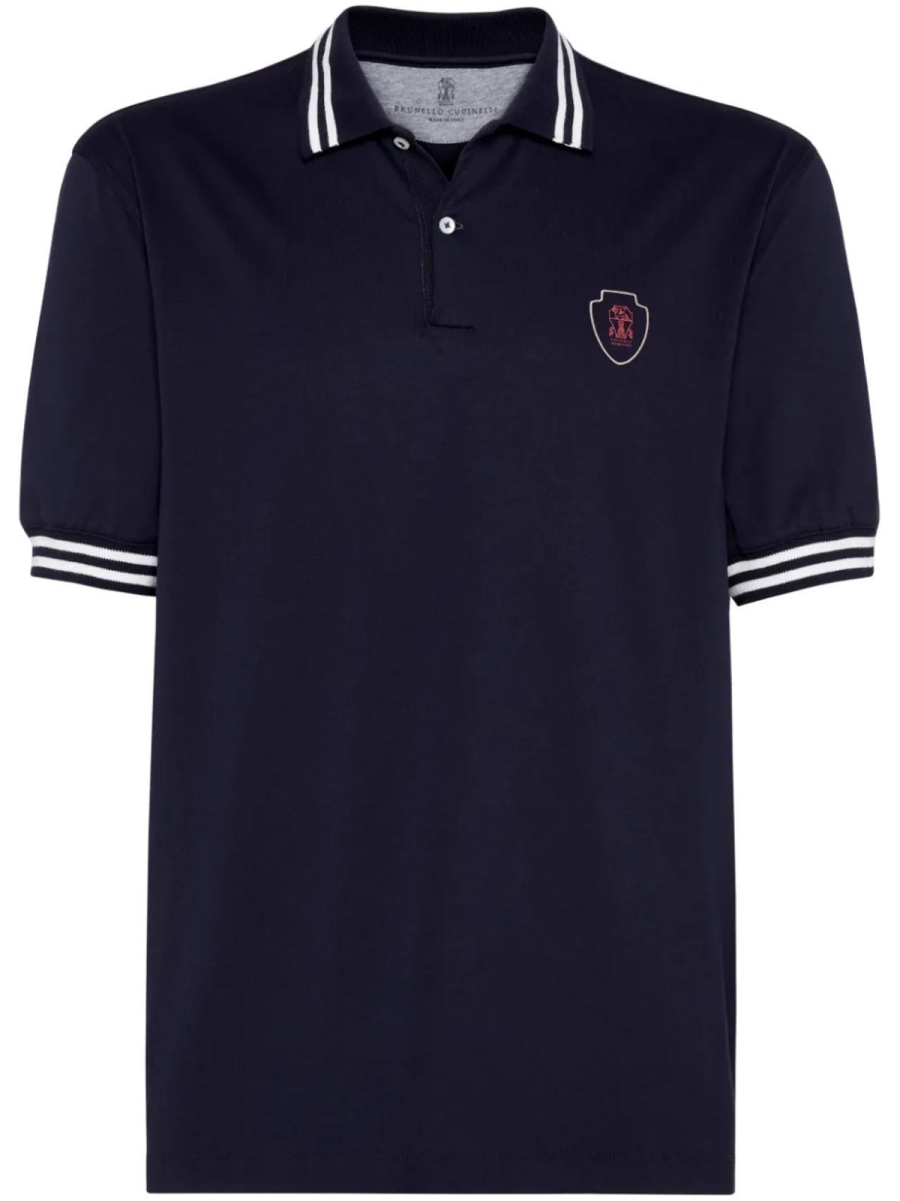 Рубашка поло из джерси Brunello Cucinelli, синий
Рубашка поло из джерси Brunello Cucinelli, синий