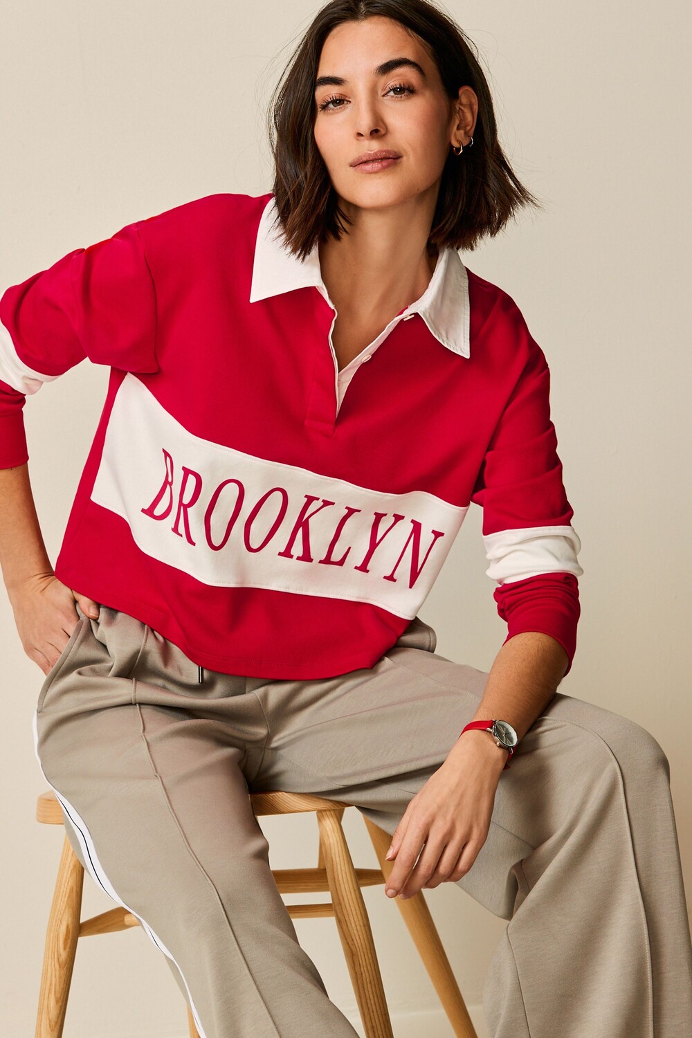 Рубашка в стиле регби с воротником-поло с длинными рукавами и принтом Next, красный
Рубашка в стиле регби с воротником-поло с длинными рукавами и принтом Next, красный