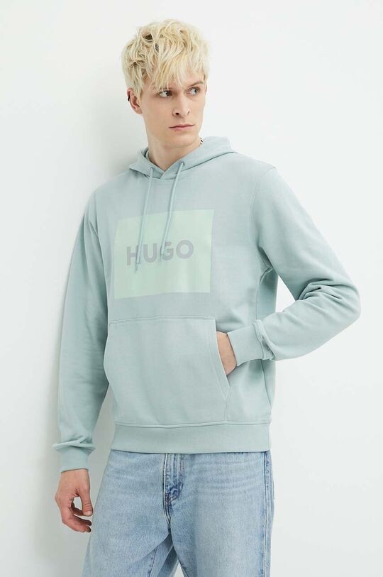 Хлопковая толстовка Hugo, бирюзовый
Хлопковая толстовка Hugo, бирюзовый