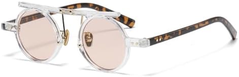 2026 Ретро маленькие круглые женские солнцезащитные очки, модные панк-очки с двойной перемычкой, градиентные мужские двухцветные солнцезащитные очки UV400 MTZJH, Clear Pink
2026 Ретро маленькие круглые женские солнцезащитные очки, модные панк-очки с двойной перемычкой, градиентные мужские двухцветные солнцезащитные очки UV400 MTZJH, Clear Pink