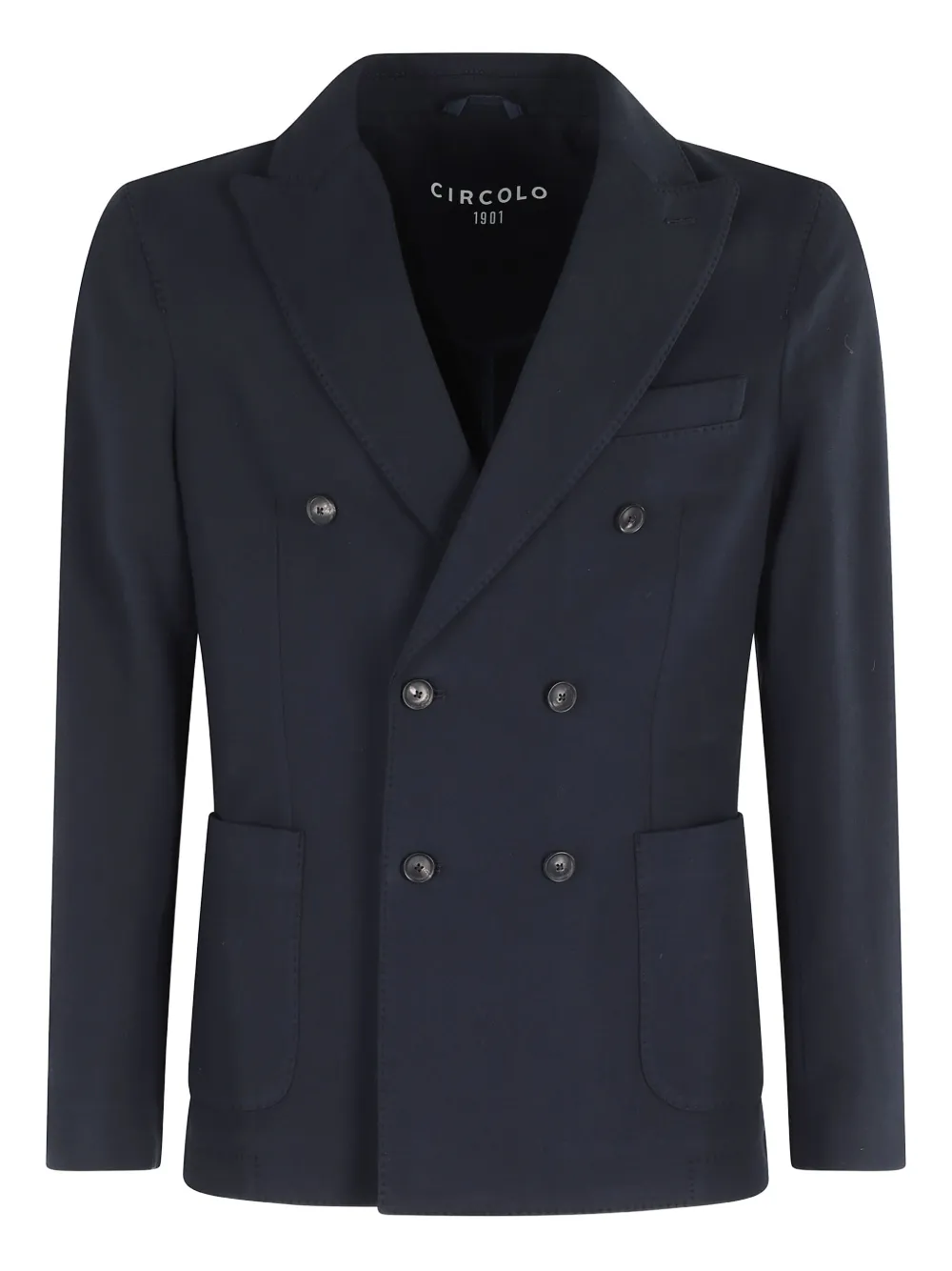 Двубортный пиджак с накладными карманами Circolo 1901, синий
Двубортный пиджак с накладными карманами Circolo 1901, синий