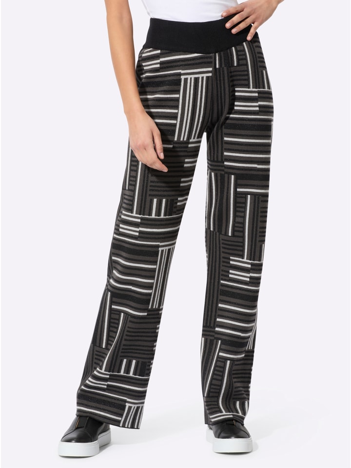 Трикотажные брюки в графитово-черном узоре creation L
Трикотажные брюки в графитово-черном узоре creation L