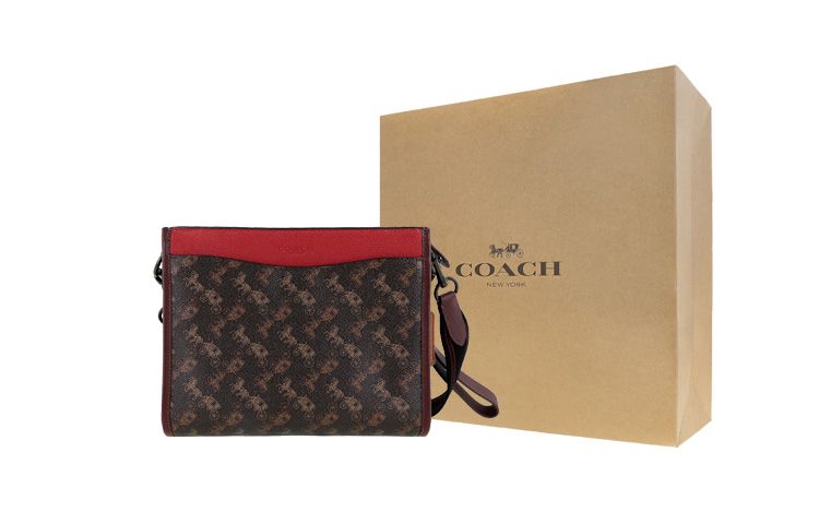 COACH Холщовая сумка с кожаными вставками на руку через плечо среднего размера мужская в темно-коричневом цвете с монограммой
COACH Холщовая сумка с кожаными вставками на руку через плечо среднего размера мужская в темно-коричневом цвете с монограммой