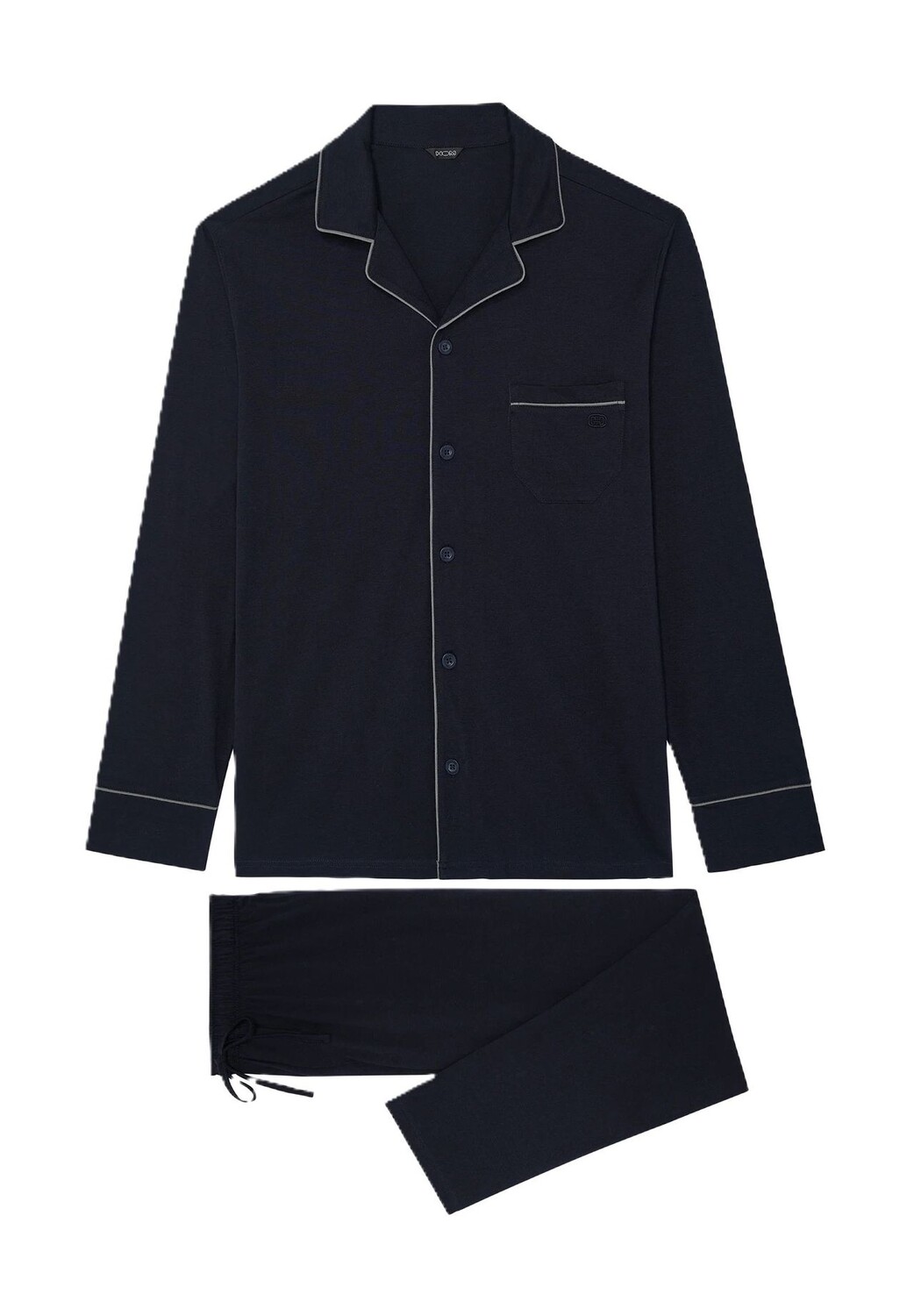 Пижама Albert, планка на пуговицах, нагрудный карман, мужская HOM, цвет 00ra Navy
Пижама Albert, планка на пуговицах, нагрудный карман, мужская HOM, цвет 00ra Navy