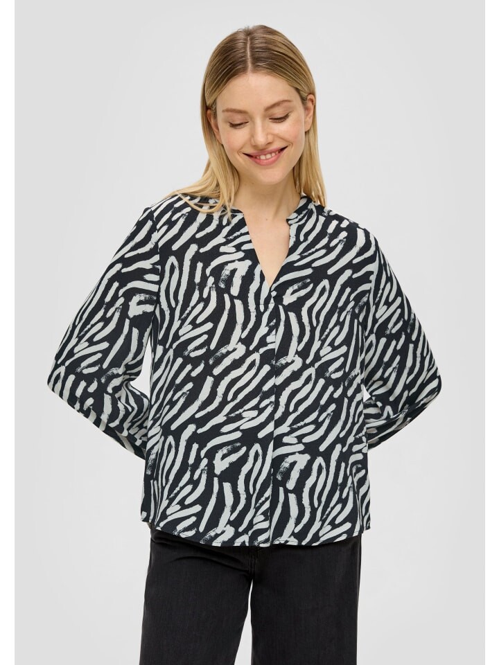 Блуза sOliver langarm, цвет schwarz-weiß
Блуза sOliver langarm, цвет schwarz-weiß