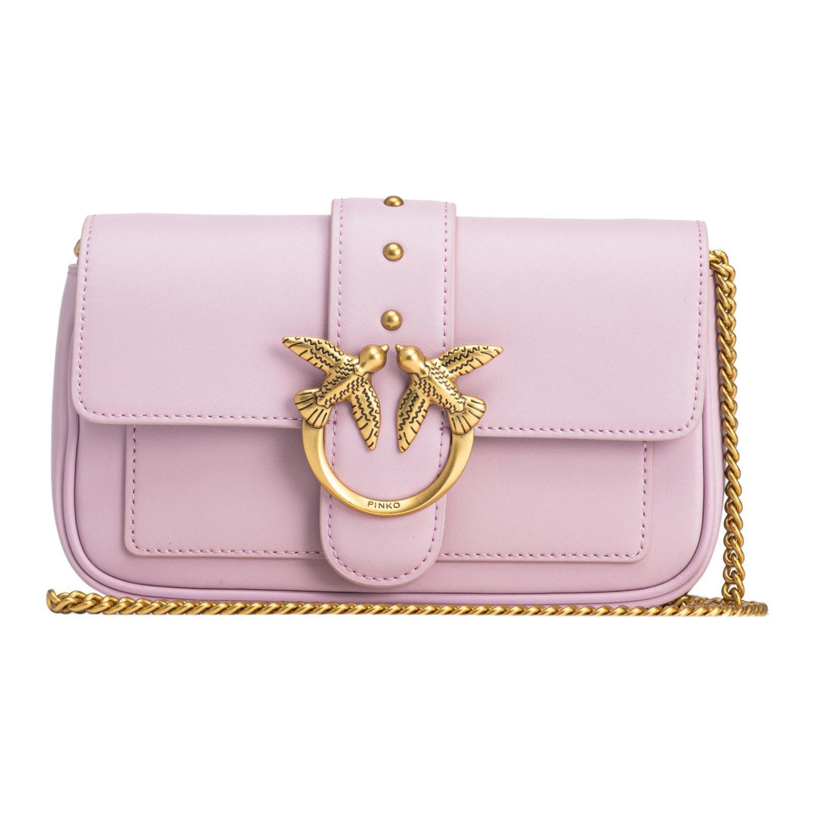 PINKO Кожаная поясная сумка через плечо женская шелковая фиолетовая
PINKO Кожаная поясная сумка через плечо женская шелковая фиолетовая