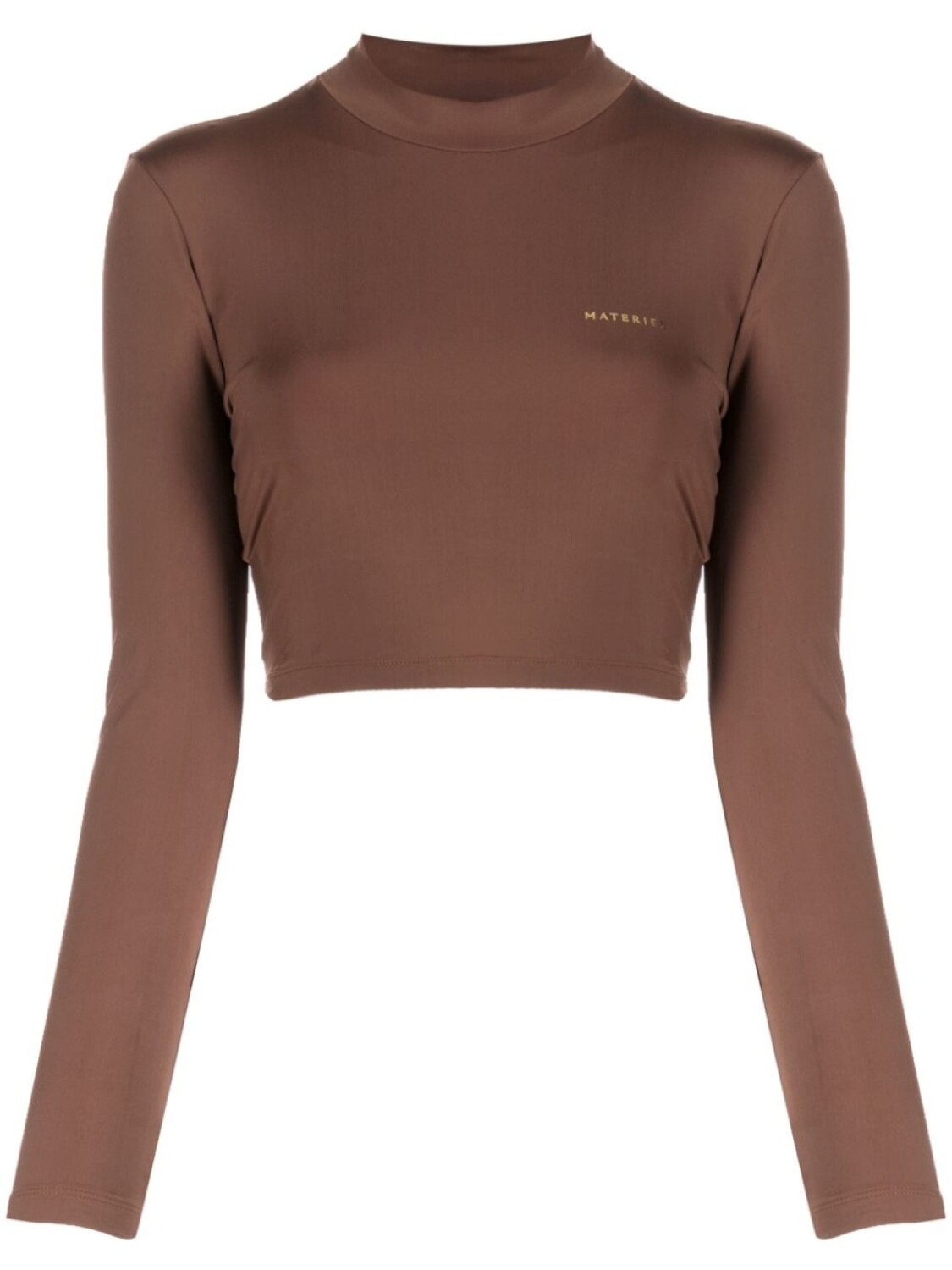 Топ с высоким воротником и логотипом Materiel, коричневый
Топ с высоким воротником и логотипом Materiel, коричневый