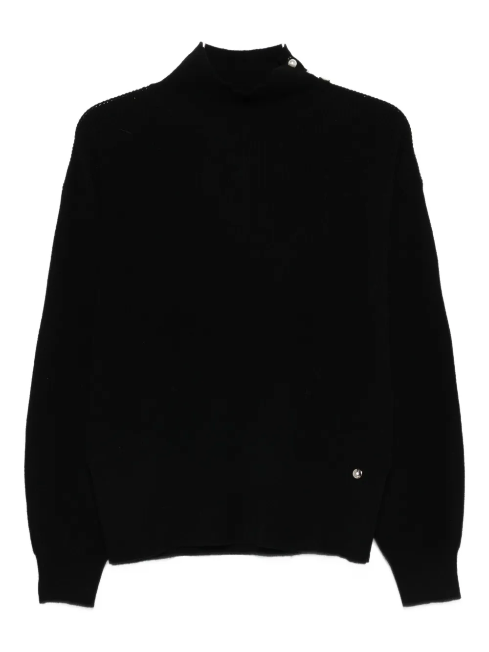 Свитер, украшенный жемчугом LIU JO, черный
Свитер, украшенный жемчугом LIU JO, черный