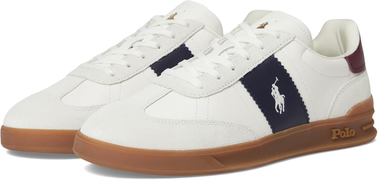 Кроссовки POLO RALPH LAUREN Heritage Aera из кожи и замши, Bianco/Navy/Wine, размер 7.5 M
Кроссовки POLO RALPH LAUREN Heritage Aera из кожи и замши, Bianco/Navy/Wine, размер 7.5 M