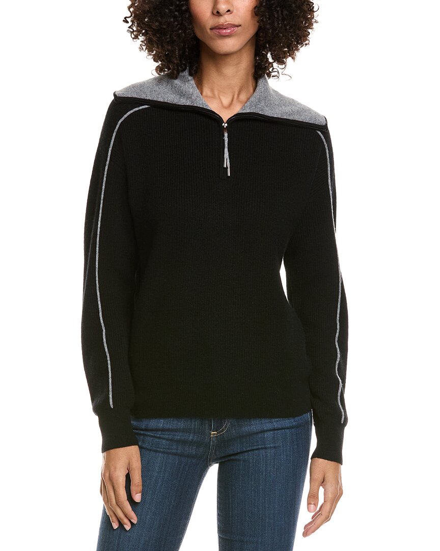 Большой свитер-поло InCashmere Zipper с застежкой-молнией 1/4 из смеси шерсти и кашемира Incashmere, черный
Большой свитер-поло InCashmere Zipper с застежкой-молнией 1/4 из смеси шерсти и кашемира Incashmere, черный