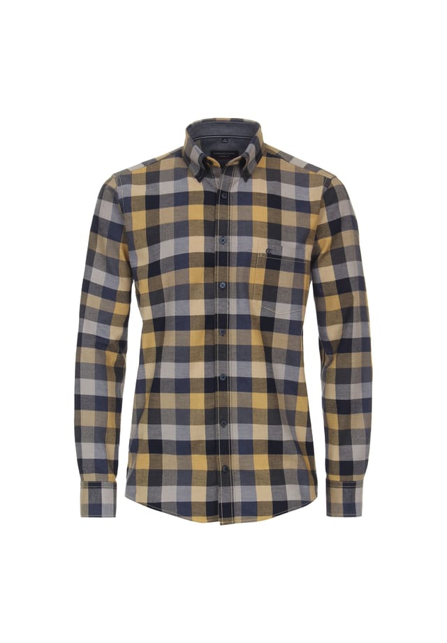 Рубашка свободного кроя в клетку Casamoda, желтый
Рубашка свободного кроя в клетку Casamoda, желтый