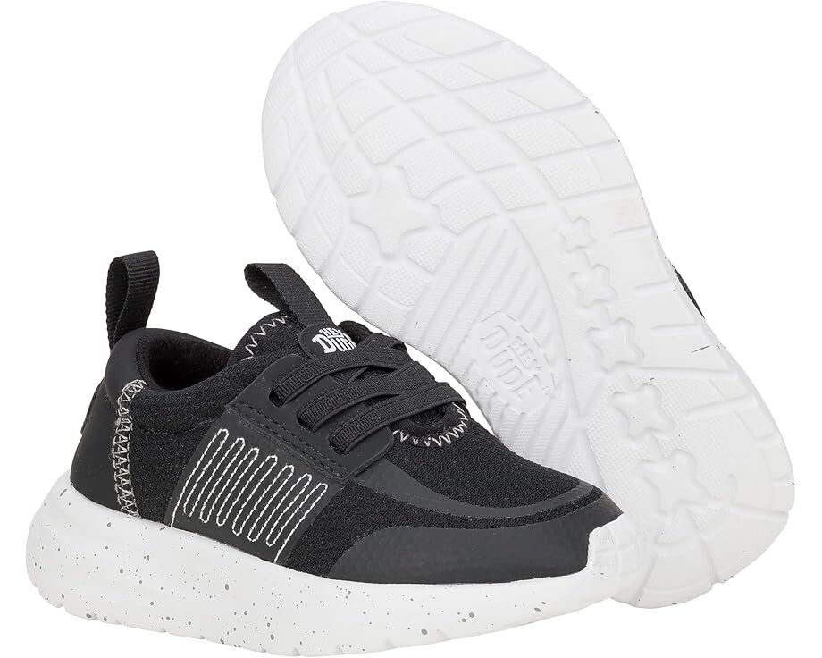 Кроссовки Hey Dude Kids Sirocco Play Varsity, черный 
Кроссовки Hey Dude Kids Sirocco Play Varsity, черный